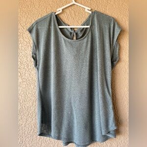 Bobeau Heather Gray Short Sleeve Top